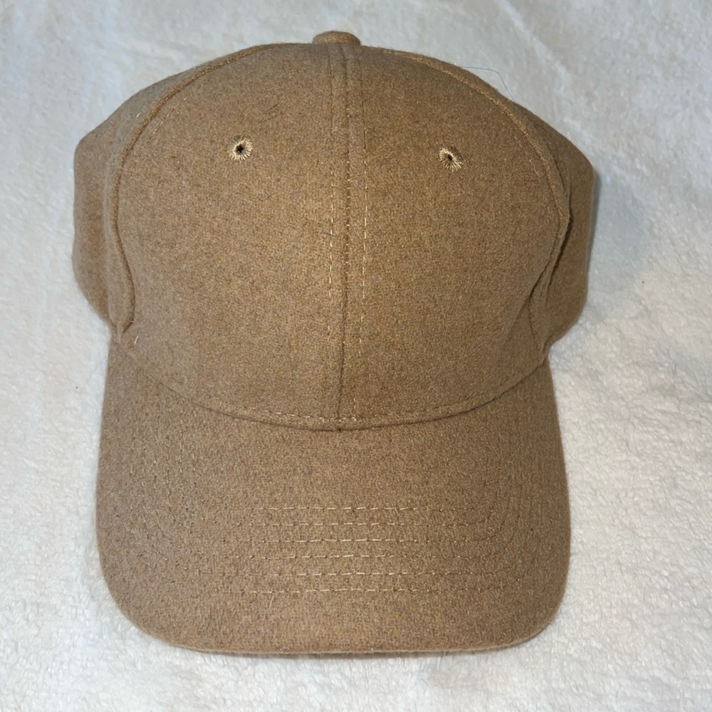 Tan polyester faux wool PX hat NWT